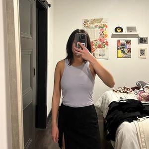 Aritzia sunday best purple crop tank